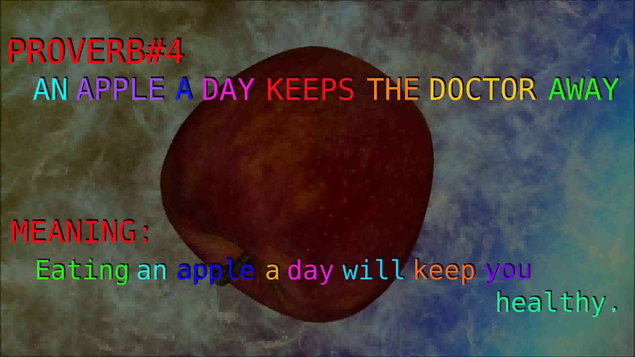 PROVERB #4 | Apple and Health |