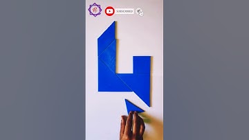 #shorts /"4" in Tangram Number/Tangram activity