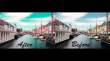 Aqua and Brown Color Grading Effect in Photoshop + FREE Action! #rg #rajputgraphic #like #photoshop
