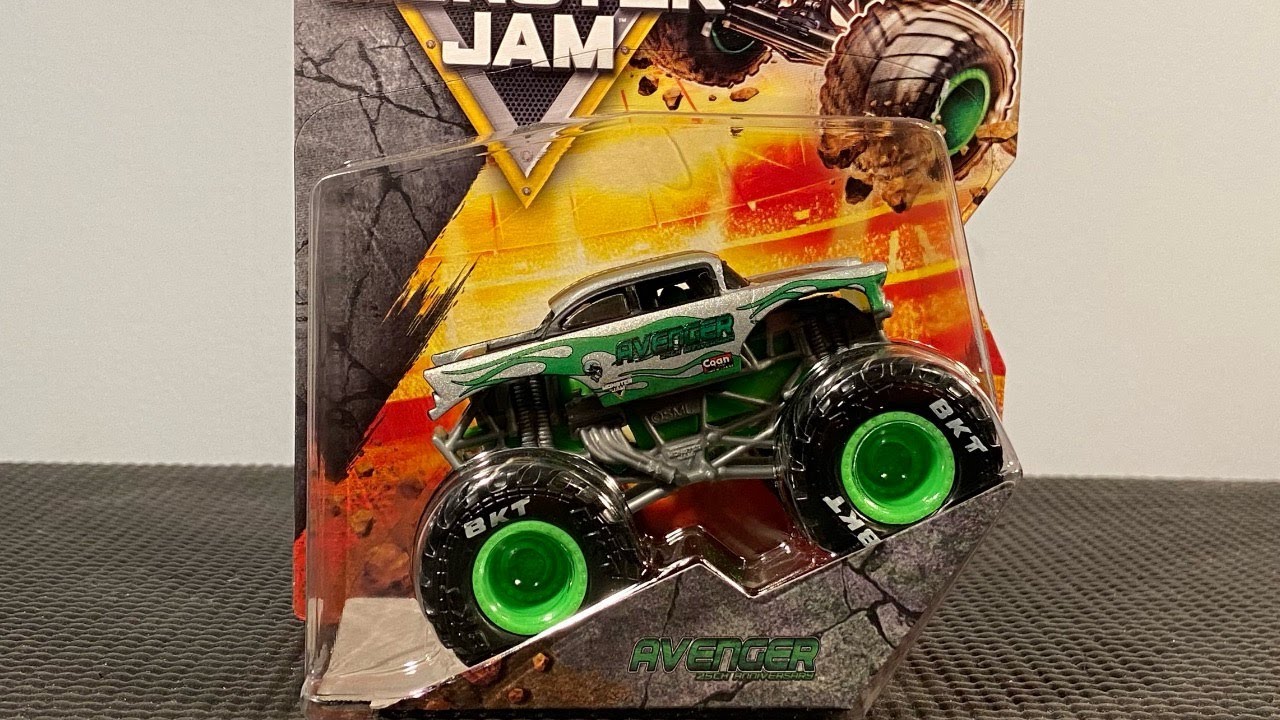 Spin Master Monster Jam AVENGER 25TH Anniversary Series 44 - YouTube