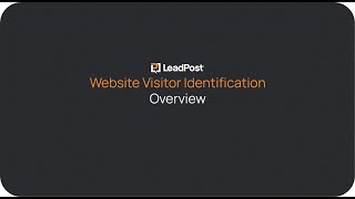 LeadPost Website Visitor Identification Overview