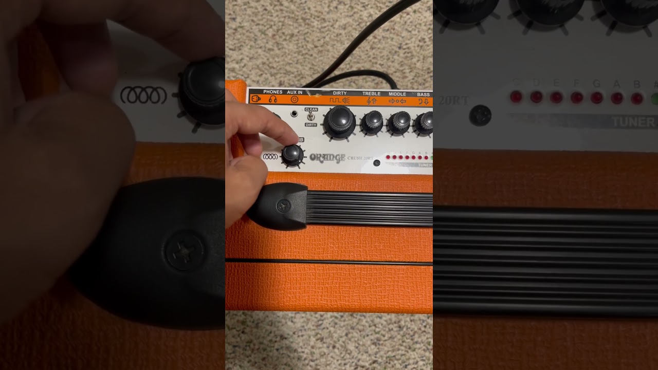 YouTubeでORANGE Crush 20T guitar Amplifier built in Reverb effect!を視聴 YouTubeでORANGE Crush 20T guitar Amplifier built in Reverb effect!を視聴