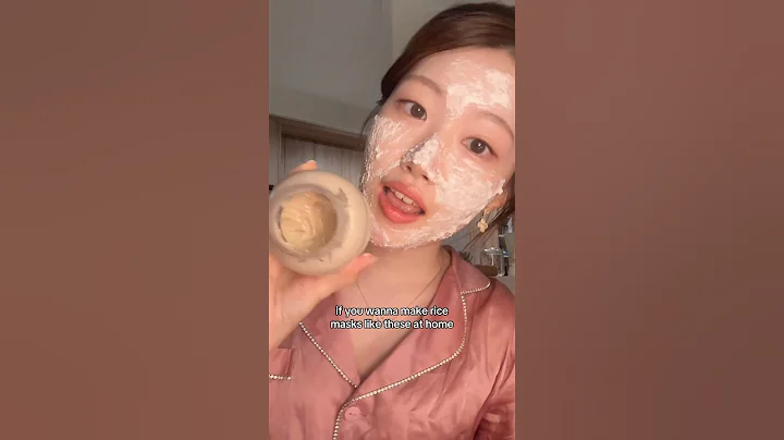How to make rice mask (recipe from Korean mom) for glowing skin✨#shorts thumbnail