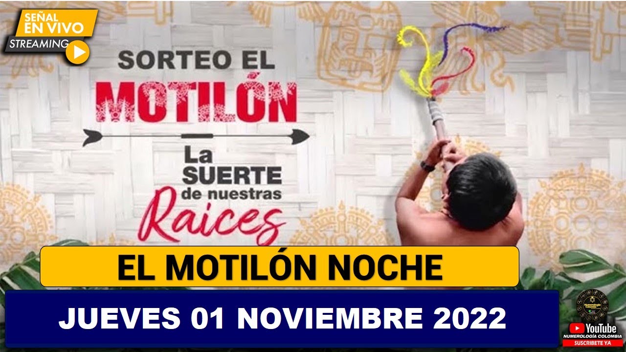 Resultado MOTILÓN NOCHE ☀️del JUEVES 01 de DICIEMBRE de 2022 (ULTIMO SORTEO DE HOY) ✅✅✅l