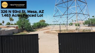 326 N 93rd St Mesa, AZ Perfect Contractor Yard