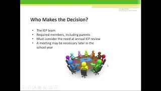 Extended School Year (ESY) services