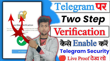 telegram par two step verification kaise kare | how to enable two step verification teligram