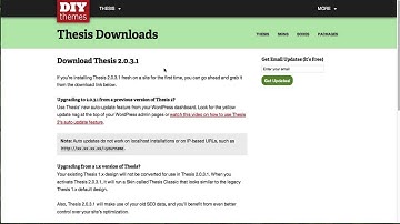 Installing Thesis Theme 2.0 on WordPress