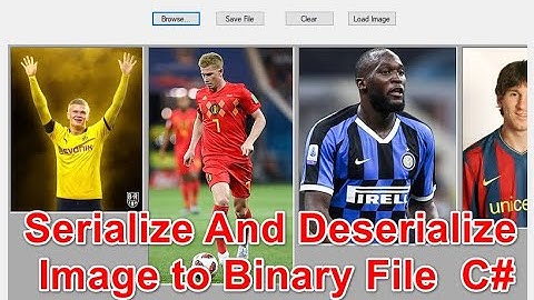 [C#] Serialize And Deserialize Image to Binary File