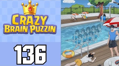 Crazy Brain Puzzle Level 136 Horror Pool | Game Walkthrough