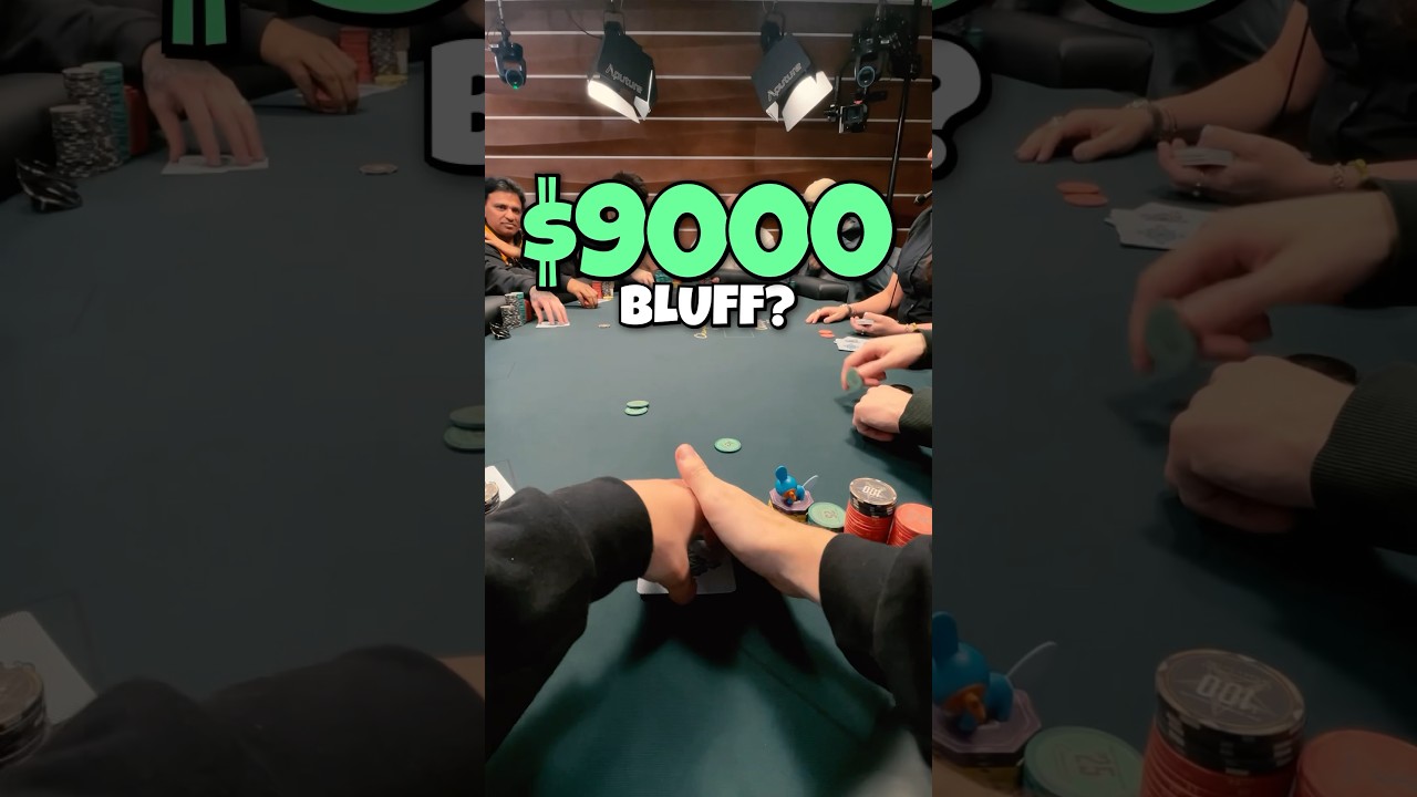 $9000 bluff has crazy ending 😳 