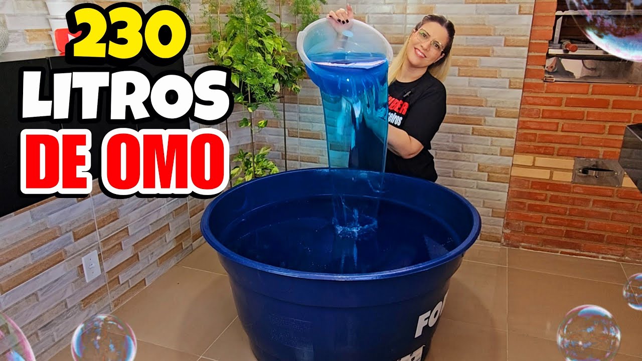 COMO FAZER 230 LITROS DE SABÃO OMO CONCENTRADO ESPUMANTE PERFUMADO NA CAIXA D'ÁGUA 😱