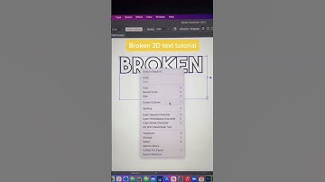 How to Create Broken Glass Text - Adobe Illustrator CC (Text Effect Tutorial)