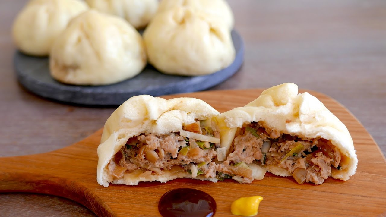 Nikuman Japanese Steamed Meat/Pork Buns Dim Sum Dumplings wa's