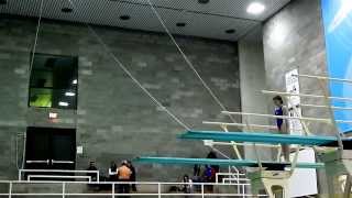 Jennifer Bell Performs a 5132D Forward 1-1/2 Somersault 1 Twist Free on the 3-Meter Springboard