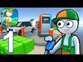 Gas Station: Idle Car Tycoon - Gameplay Walkthrough Part 1 Stickman Idle Gas Station Manager