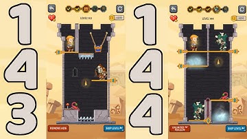 How to Loot - Pin Pull & Hero Rescue Level 143 & 144