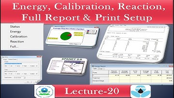 Epanet Lecture 20: Energy, Calibration, Reaction & Full Report