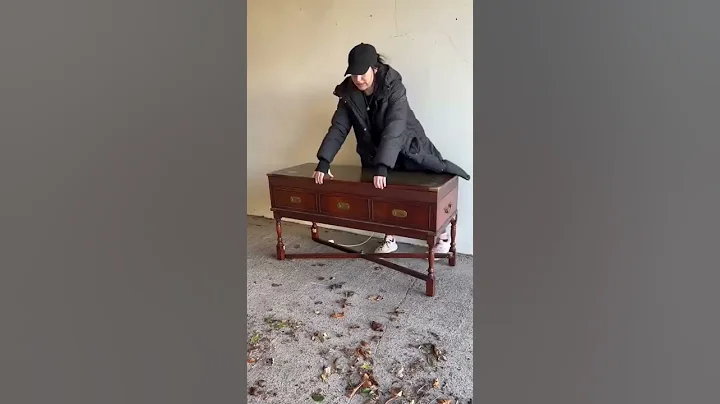 I can’t believe this is the same piece of furniture 😲 #shorts #furniture #furnitureflip #upcycling