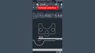 AutoCAD Practice Drawing for Beginners | 2D Mechanical Design Exercise
