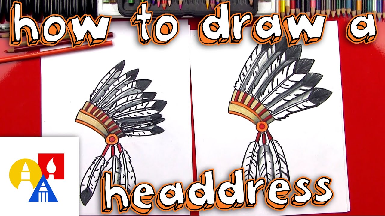 How To Draw A Native American Headdress Art For Kids Hub