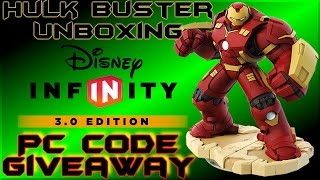 Disney Infinity 3.0 Hulk Buster Unboxing PC Code Giveaway By DisneyToyCollector
