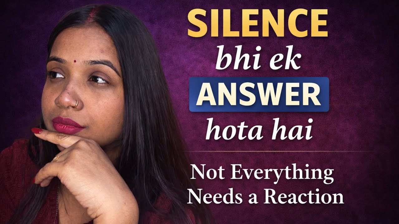 Silence bhi ek answer hota hai | Not Everything Needs a Reaction | Rinki Kishor Pal 