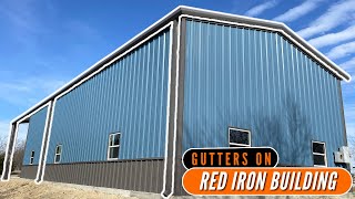 Gutters System for Red Iron Buildings | WolfSteel Buildings