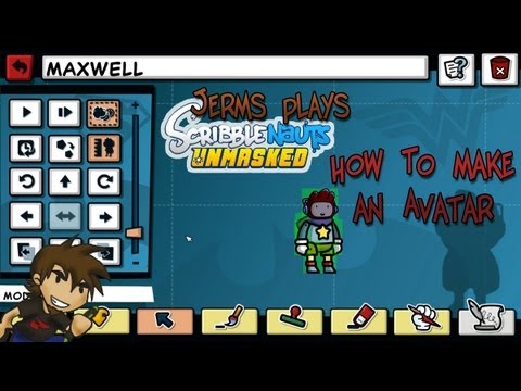 Jerms teaches you how to make your own Scribblenauts Unmasked (PC Version) Avatar.