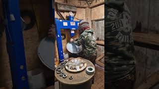Pressing handpan notes start to finish | Handpan Maker | Learning to build my own handpans