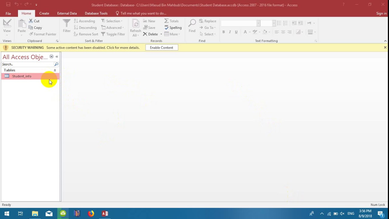 2nd Part Of Access_MS Access _Office Program Work _2018 _...Work By ...