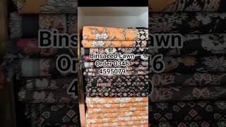 Bin saeed original printed 3pc LAWN | whosale dealer Bin saeed |summer collection new design