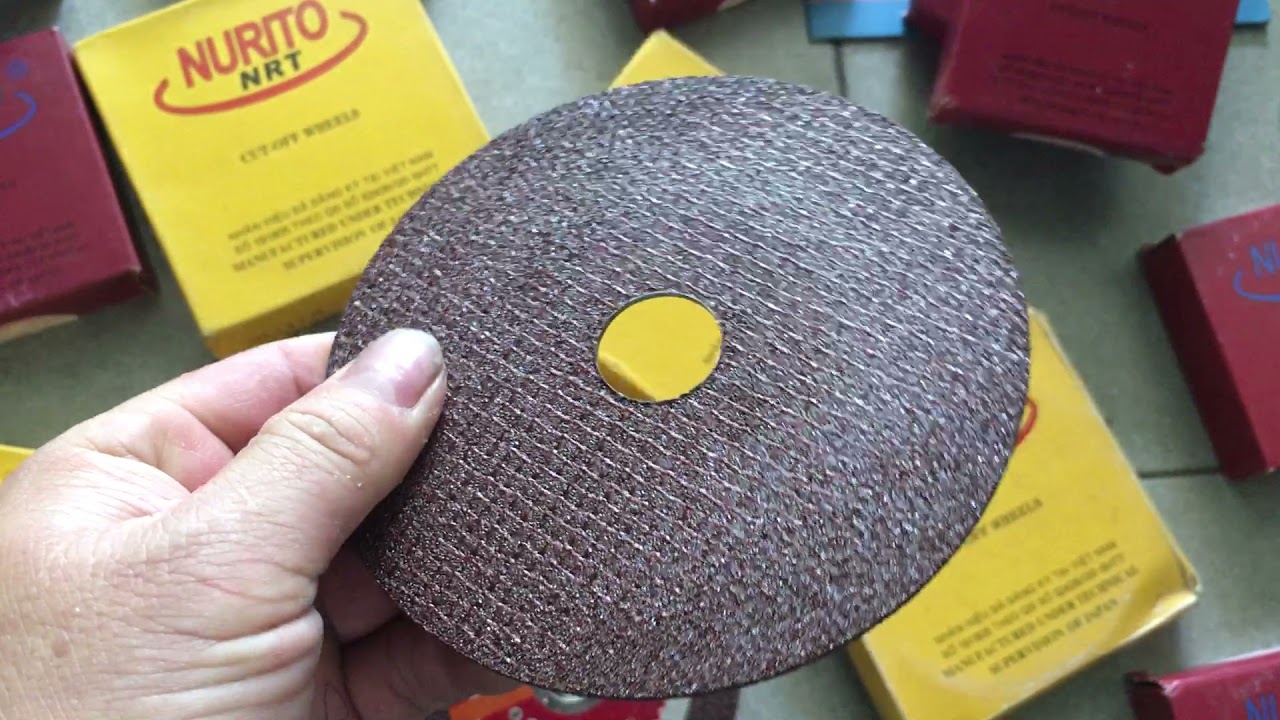 ĐÁ CẮT SẮT, INOX NURITO ( NRT ) PHI 100MM - 125MM - 150MM..300MM - 355M - VẬT TƯ MÀI MÒN - PHAN NHÂN