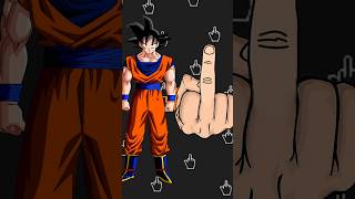 Dragon Ball Characters showing Middle Finger