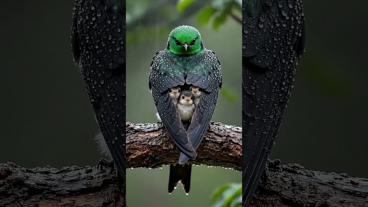 A bird's shelter in the storm 