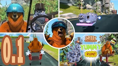 Grizzy and the Lemmings Yummy Run - Gameplay Walkthrough Part 0.1 (Android/iOS)