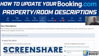 How to Update your Property & Room Descriptions on Booking.com