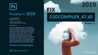 Easy Fix: D3DCOMPILER_47.dll is missing from your computer | Photoshop CC 2019