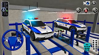 New Korean Police Car Full Service at Garage! 🚔 Realistic Police Repair Simulator | 3D Driving Class screenshot 4