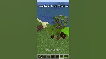 Minecraft Miniature Tree Tutorial #Shorts