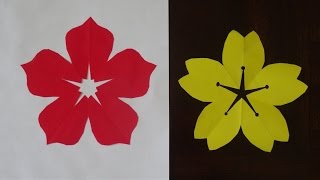 How to make 5 petal hand cut paper flowers