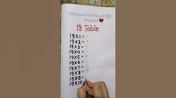 19 table trick ✅ #shorts #maths #tricks #easy