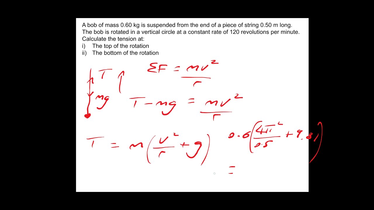 A-level Physics Circular Motion Lesson 4 - YouTube