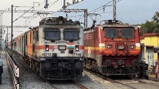 🔥[HUMSAFAR + BALIA EXPRESS] DANGEROUS 130 KMPH BACK TO BACK TRAIN | FASTEST AC LOCAL