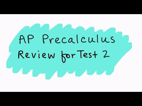 AP Precalculus Review for Test 2 - YouTube