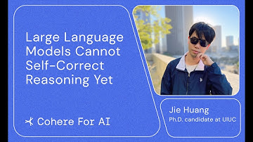 Jie Huang - Large Language Models Cannot Self-Correct Reasoning Yet