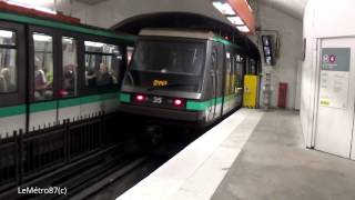 Ratp Paris Métro Mp89 Sur La Ligne 4 Départ À La Gare De Lest