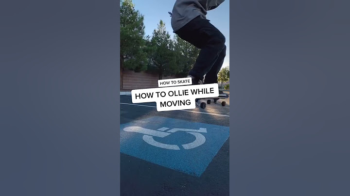 How To Ollie While Moving On A Skateboard! #shorts