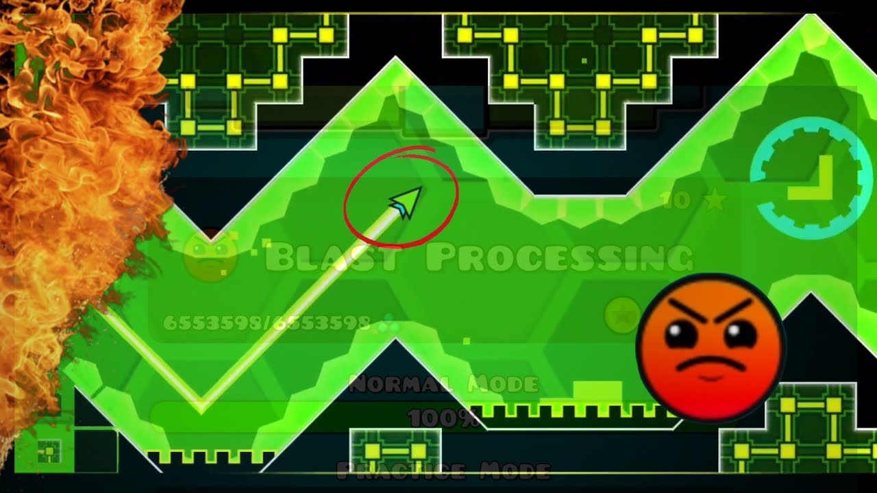 Geometry Dash - Level 17: Blast Processing (All Coins) - YouTube