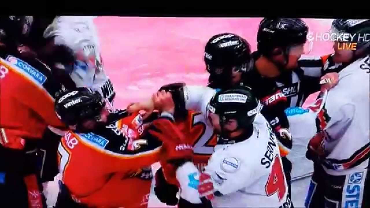 Best Hockey Fight SHL YouTube